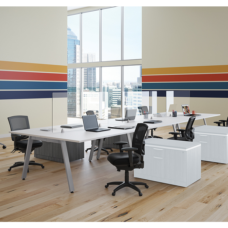 6 Person Bench Unit - 72in x 30in work stations by PBD Furniture