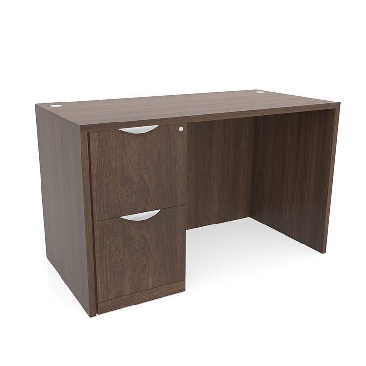 47in x 30in Single Pedestal Desk by Office Source