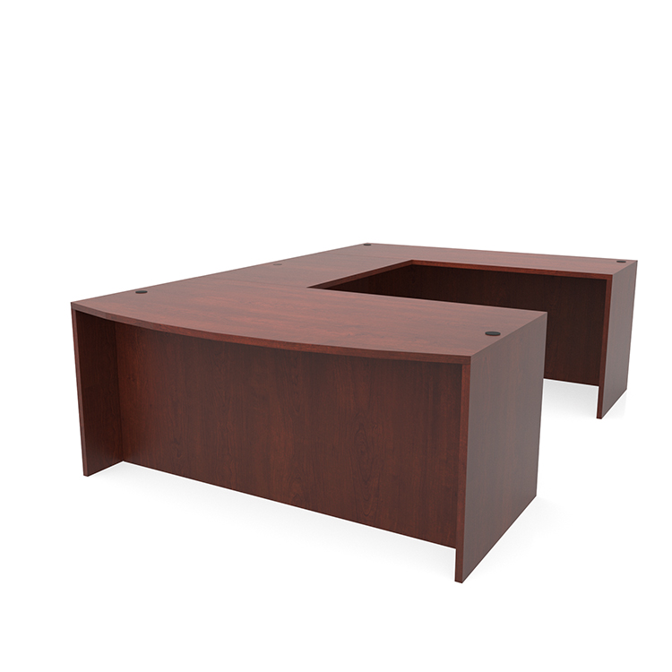 72in x 112in Bow Front U-Shaped Desk by PBD Furniture
