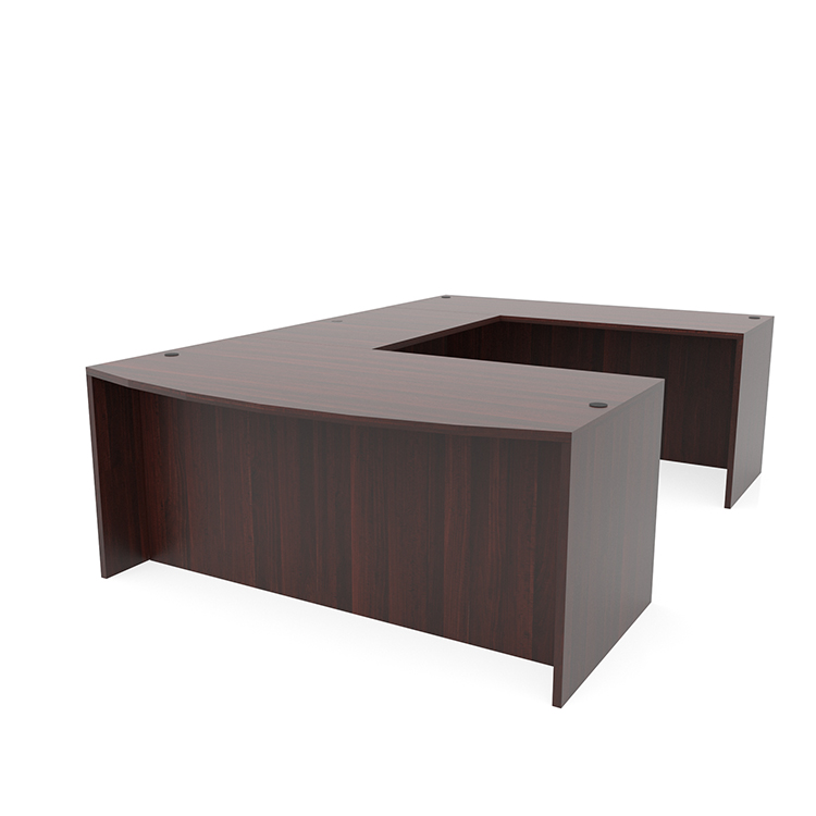 66in x 101in Bow Front U-Shaped Desk by PBD Furniture