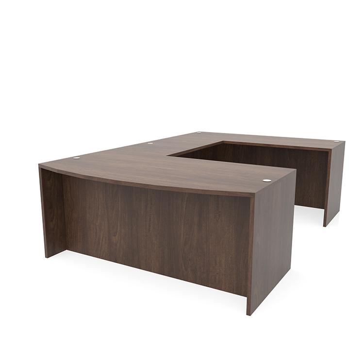 66in x 106in Bow Front U-Shaped Desk by PBD Furniture