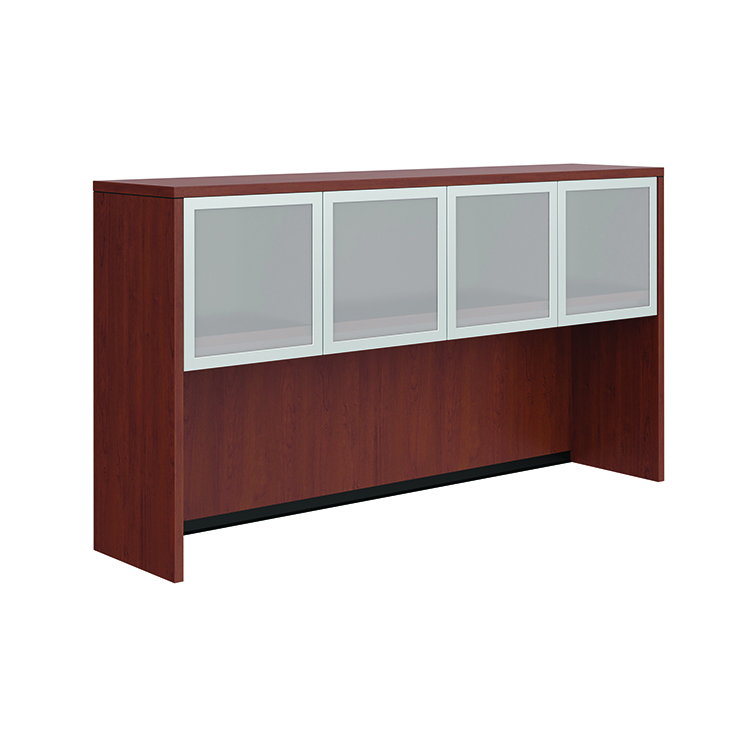 66in Hutch with Four Glass Doors by PBD Furniture