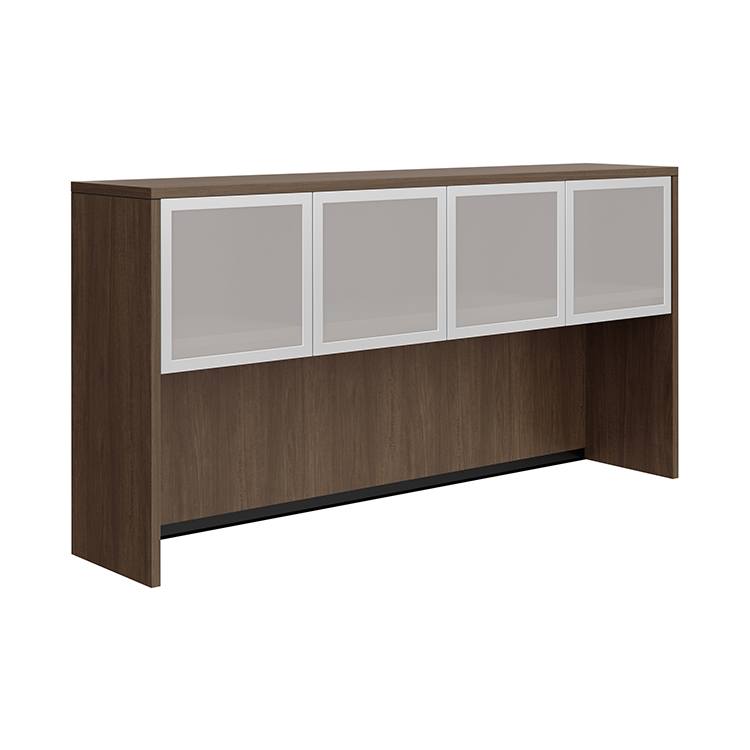 72in Hutch with Four Glass Doors by PBD Furniture