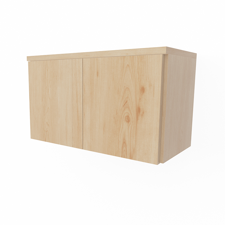 31in Wall Mount Hutch w/ 2 Laminate Doors by PBD Furniture