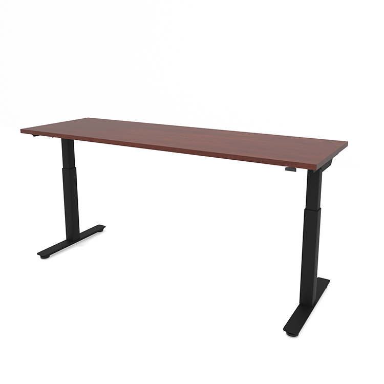 6ft x 24in Dual Motor 3 Stage Adjustable Height Sit to Stand Desk by PBD Furniture