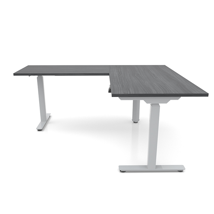 60in x 60in Corner Electronic Adjustable Height Sit-to-Stand L-Desk by PBD Furniture