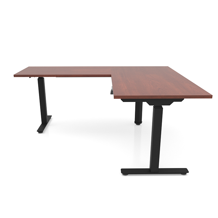 60in x 60in Corner Electronic Adjustable Height Sit-to-Stand L-Desk by PBD Furniture