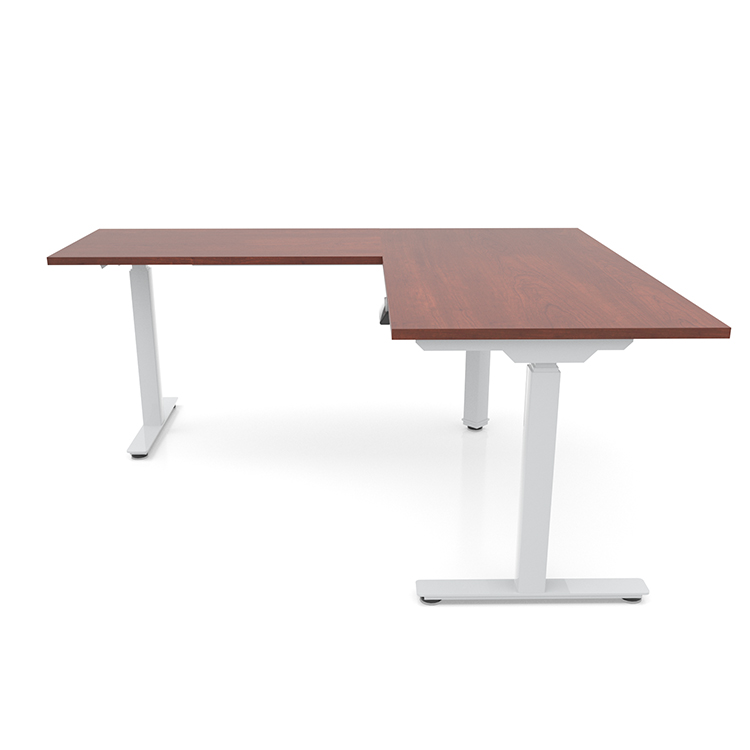 60in x 6ft Corner Electronic Adjustable Height Sit-to-Stand L-Desk by PBD Furniture