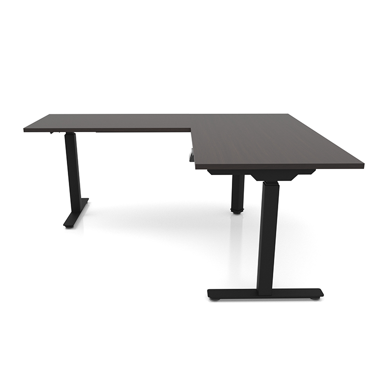 60in x 60in Corner Electronic Adjustable Height Sit-to-Stand L-Desk  by PBD Furniture