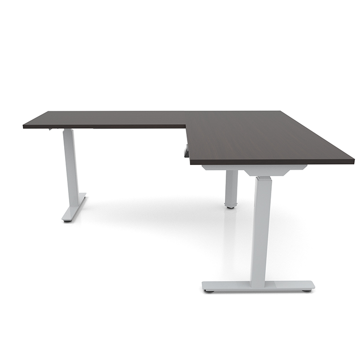 60in x 60in Corner Electronic Adjustable Height Sit-to-Stand L-Desk  by PBD Furniture