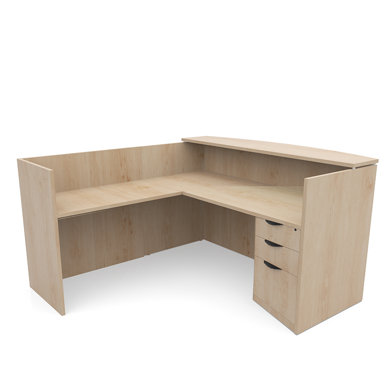 72in x 72in L-Shaped Reception Desk by PBD Furniture