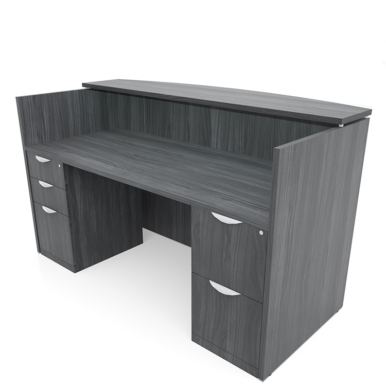 Double Pedestal Reception Desk by PBD Furniture