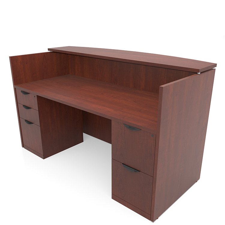 Double Pedestal Reception Desk by PBD Furniture