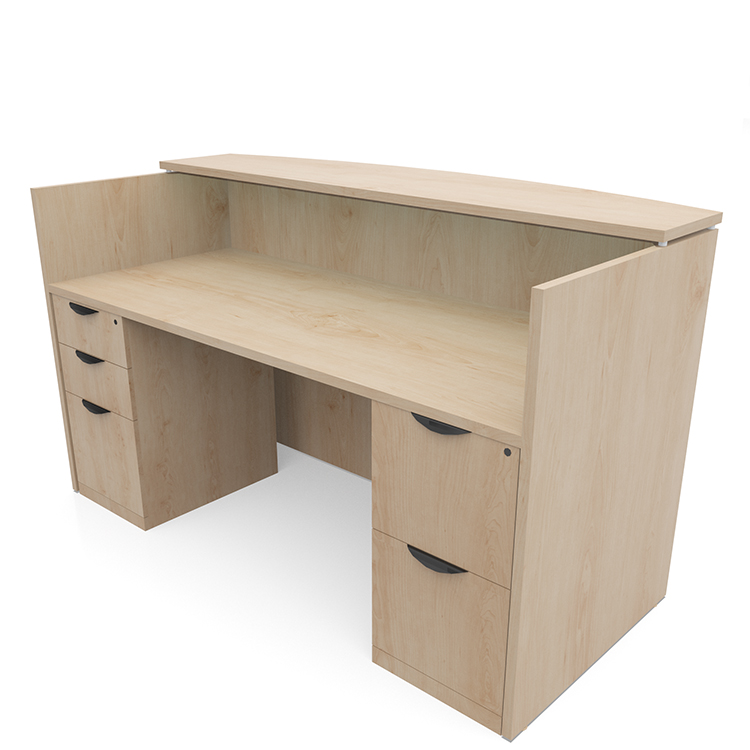 Double Pedestal Reception Desk  by PBD Furniture