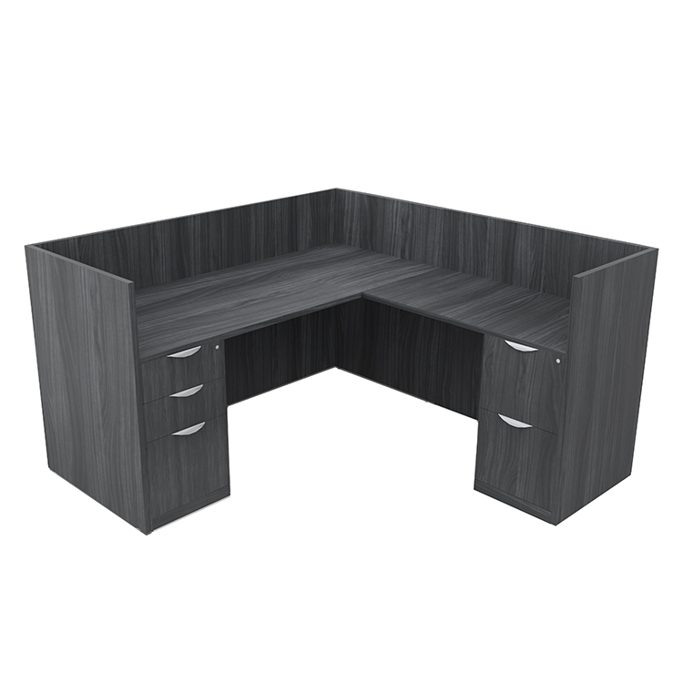 Single Person Workstation - Double Pedestal  by PBD Furniture