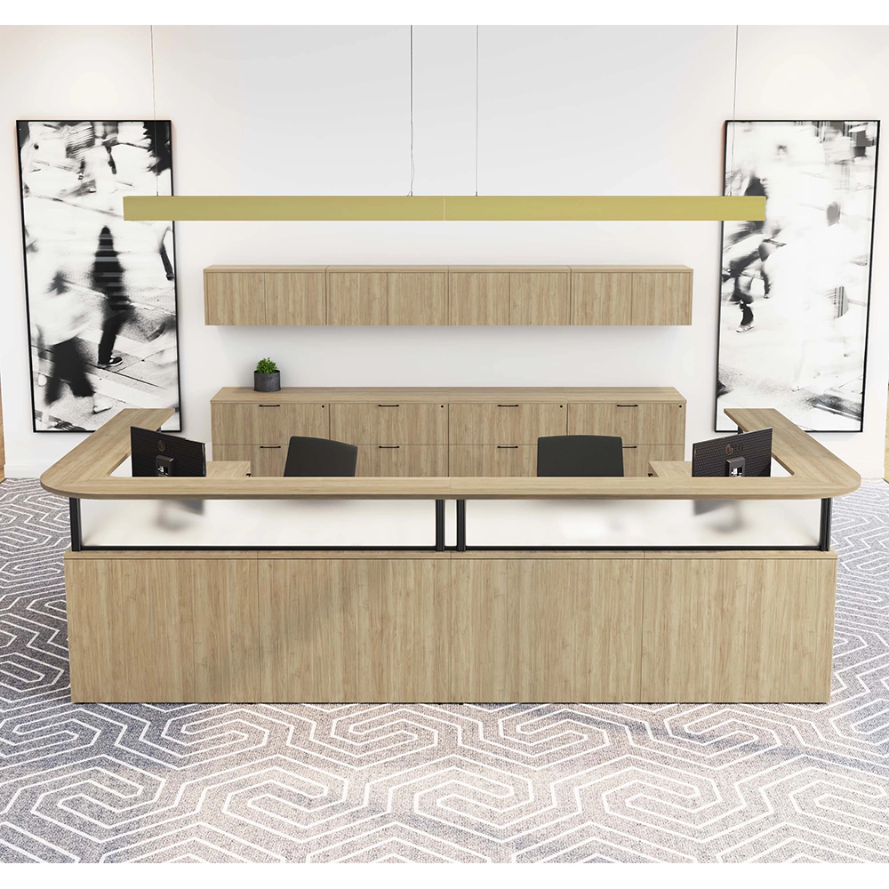 2 Person - 144in x 72in Reception Desk Complete Room by PBD Furniture