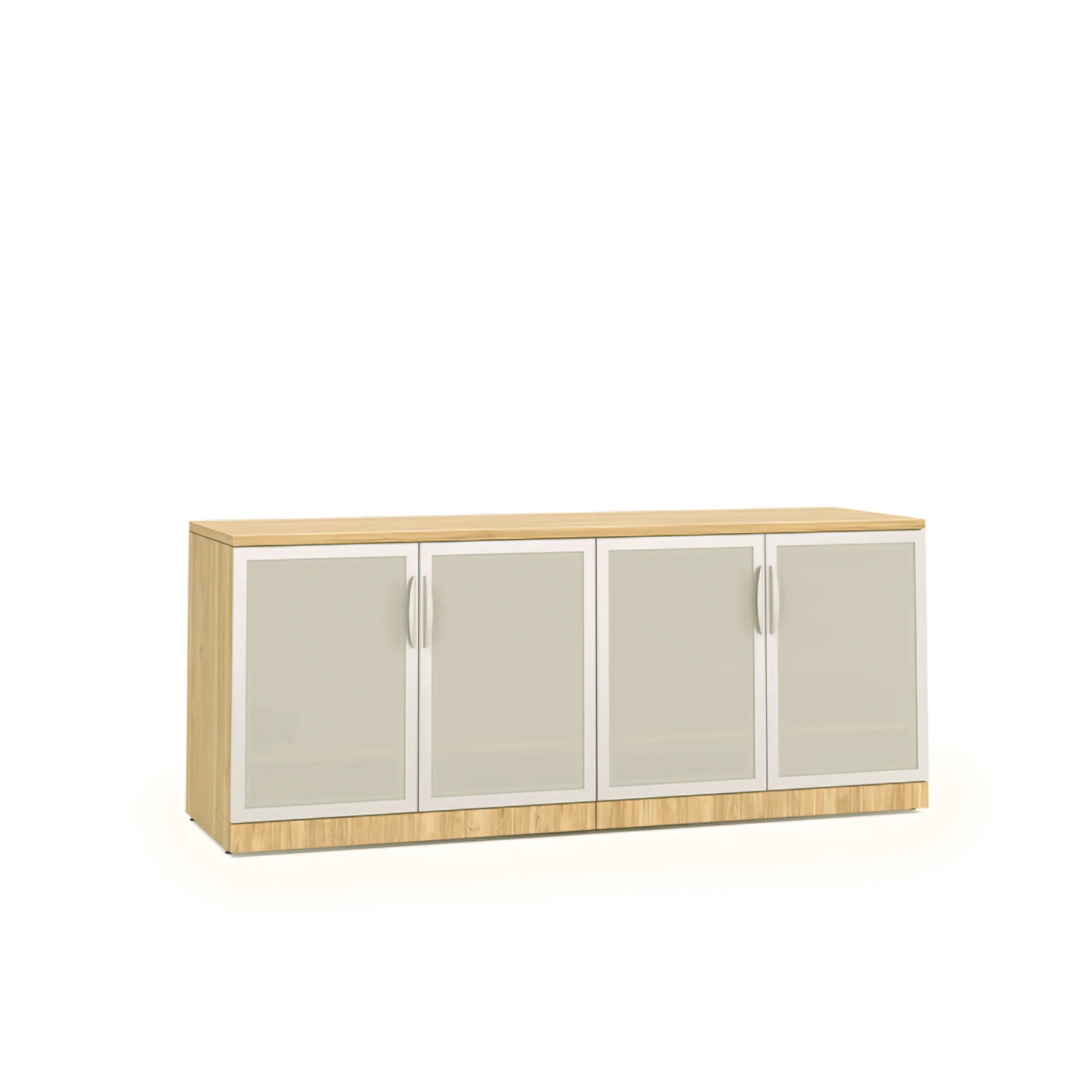 Storage Credenza 72in Double Glass Door by PBD Furniture