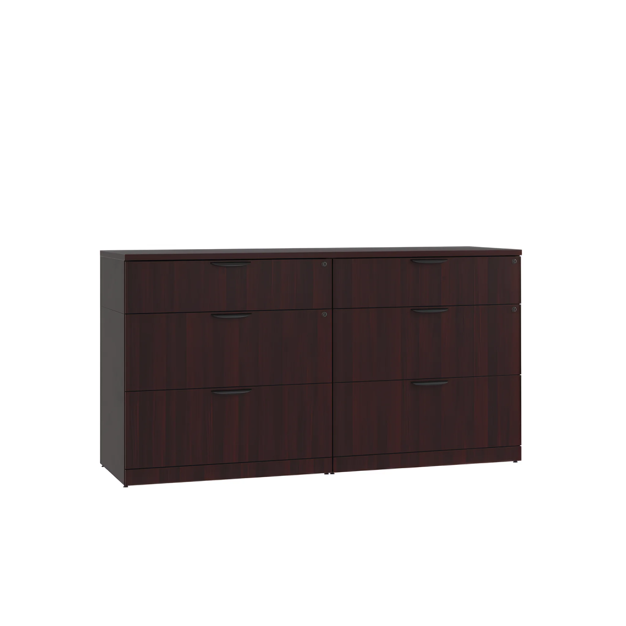 Double Lateral Credenza with Drawers by PBD Furniture in Mahogany