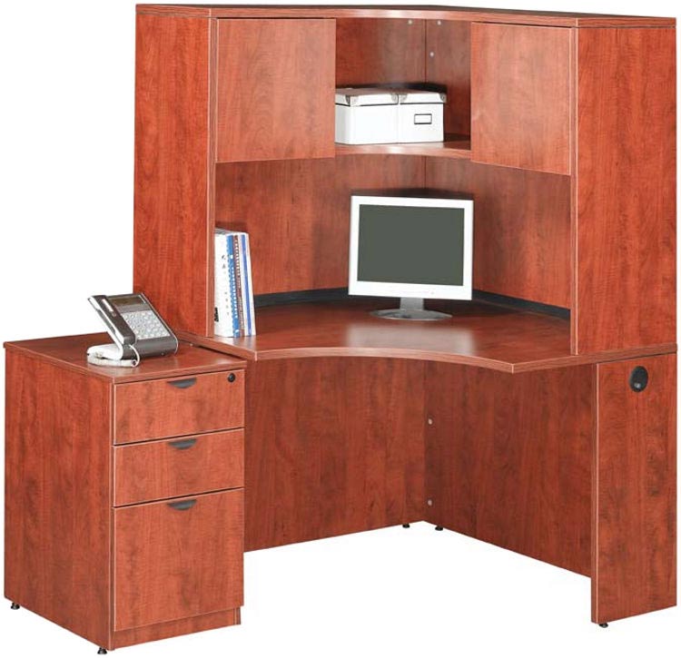 42" Corner Desk with Hutch by Office Source Office Furniture