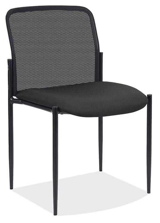 Armless Side Chair with Mesh Back by Office Source Office Furniture