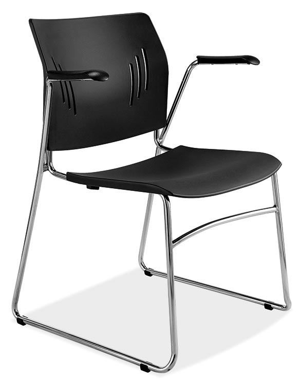 Stackable Side Chair with Arms by Office Source Office Furniture