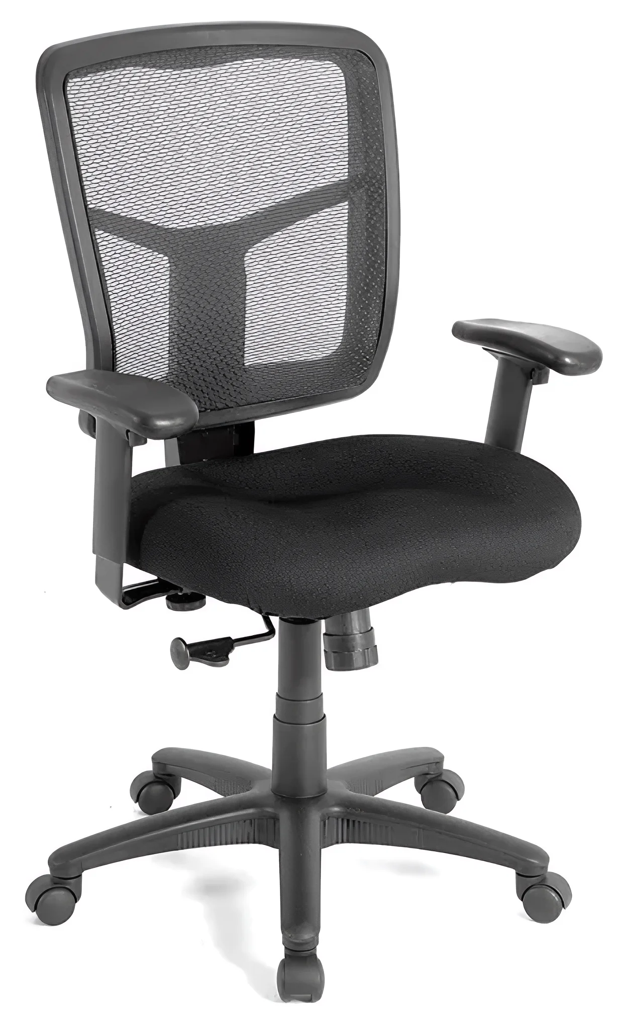 CoolMesh Basic Collection Task Chair with Arms and Black Frame
