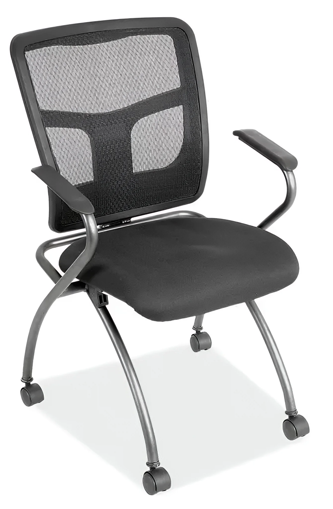 Cool Mesh Y-Back Nesting Chair by PBD Furniture in Black