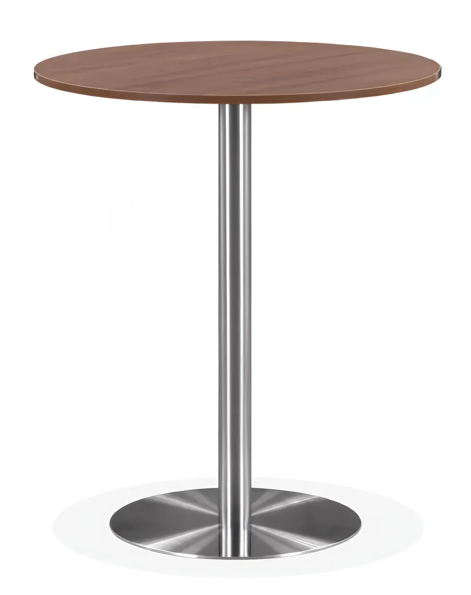 Round Cafeteria Table 36in with Brushed Aluminum Base by PBD Furniture