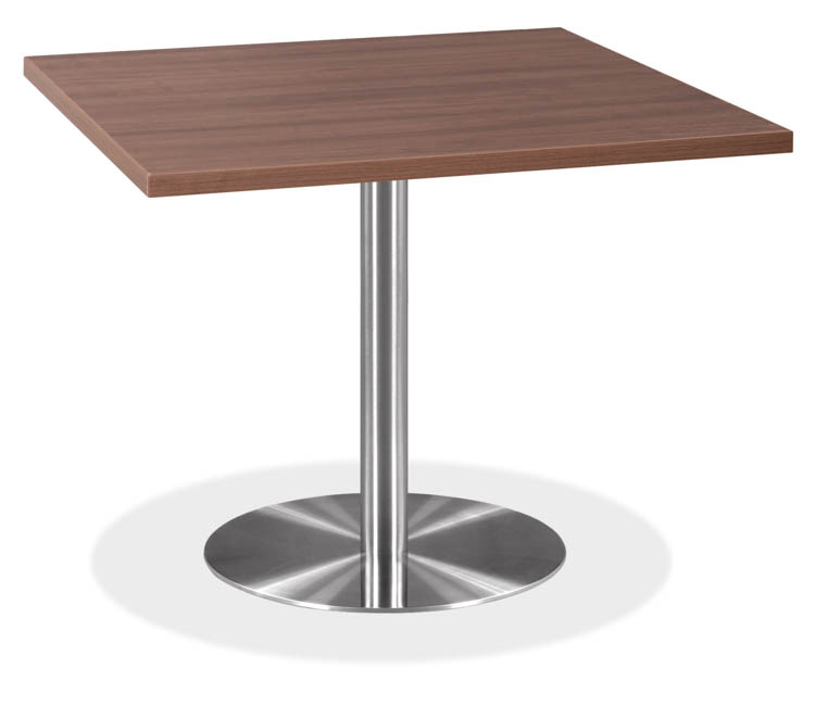 24" Square Cafeteria Table with Brushed Aluminum Base by Office Source Office Furniture