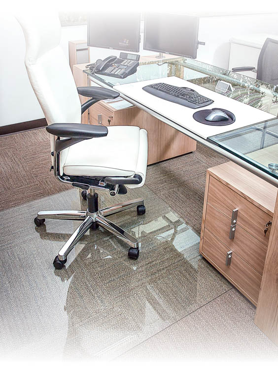 36" x 46" Glass Chairmat by Office Source Office Furniture