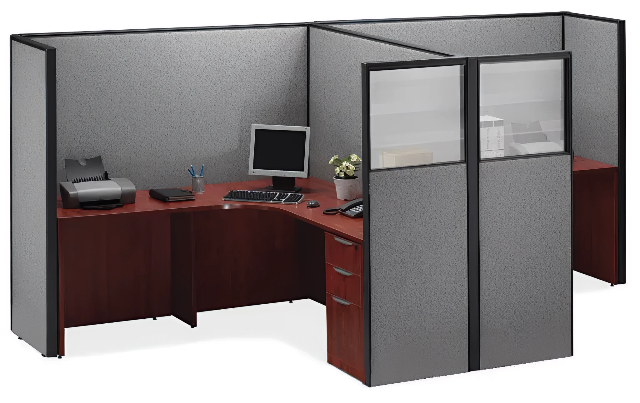 Double Workstation by PBD Furniture