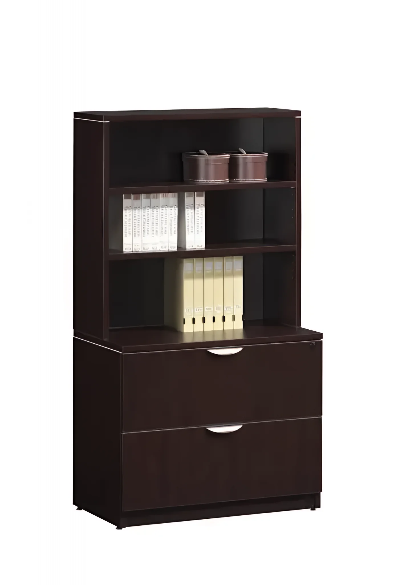 Lateral File Cabinet 36in W x 22in D x 65in H with 2 Drawers by PBD Furniture