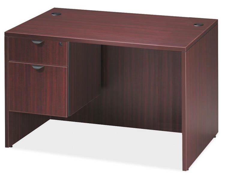 48in x 24in Single Pedestal Desk by Office Source