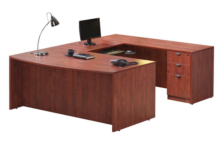 U Shaped Desk with 1 Pedestal by Office Source