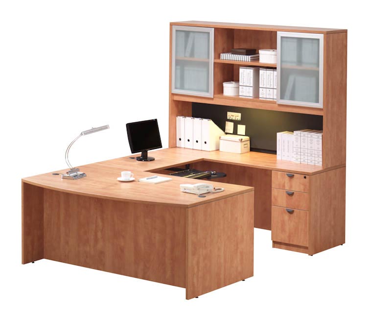 U Shaped Desk with Hutch by Office Source Office Furniture
