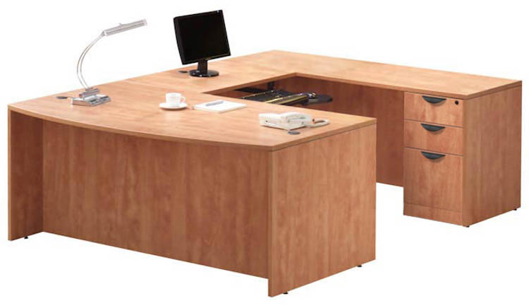 U Shaped Desk with 2 Pedestals by Office Source Office Furniture