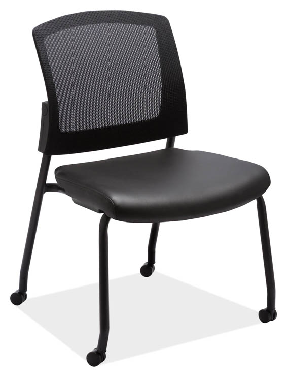 Armless Micro Side Chair with Casters by PBD Furniture