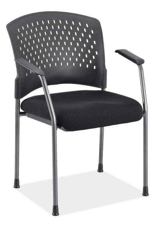 Guest Chair with Arms and Titanium Frame by PBD Furniture