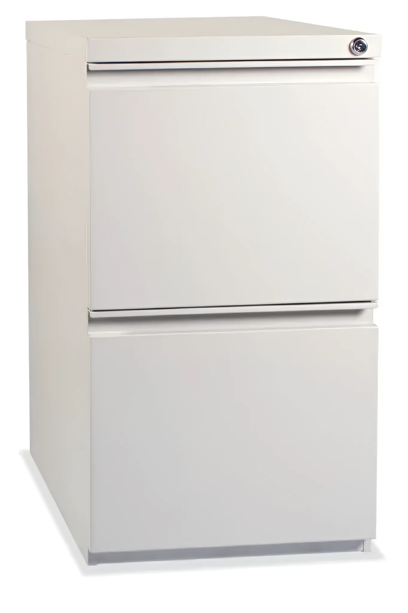 Ball-Bearing Vertical File Cabinet 15in W x 22in D x 27in H with 2 Drawers by PBD Furniture