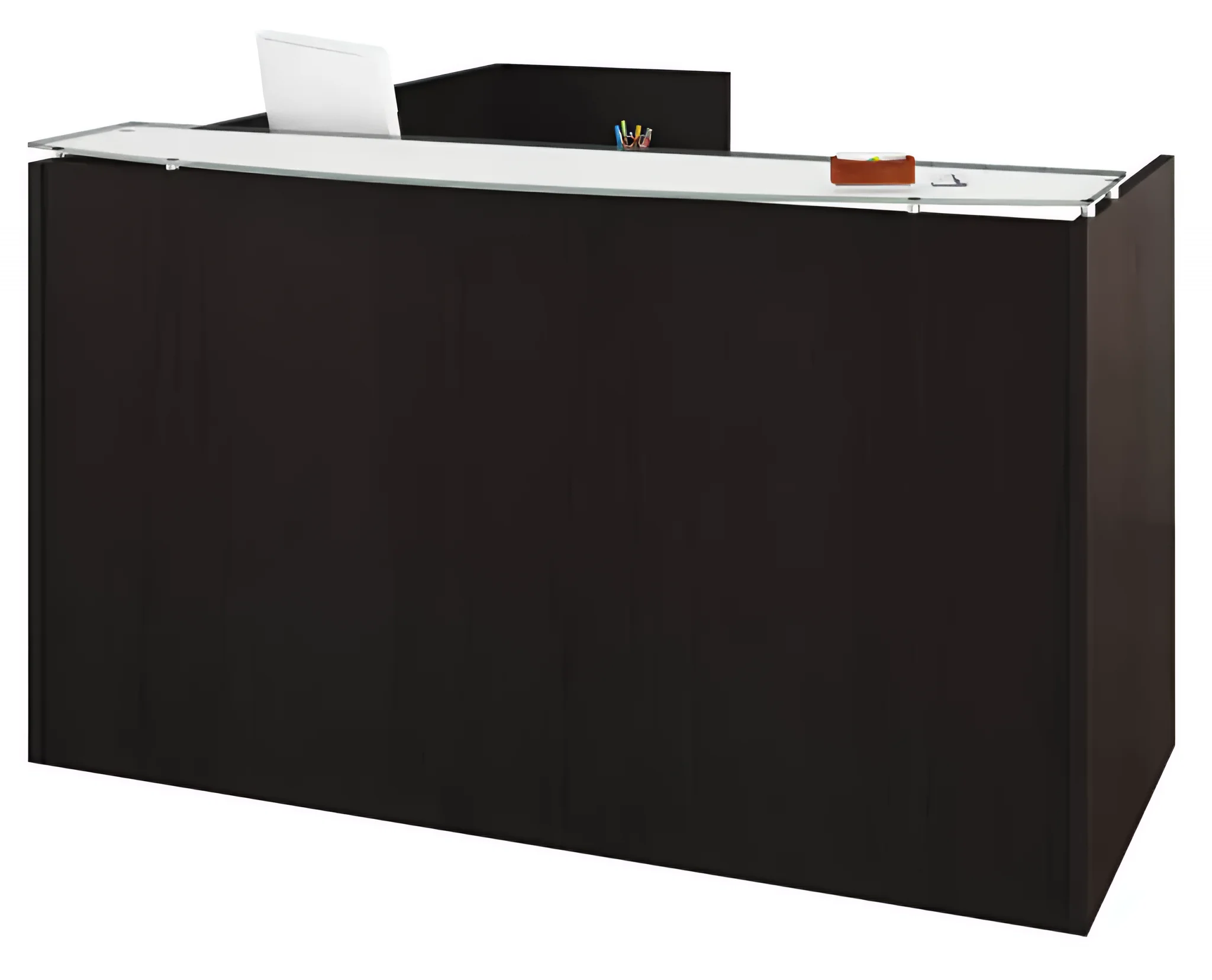 Reception L-Desk Reception Height 72in W x 72in D with 2 and 3 Drawer Pedestals by PBD Furniture