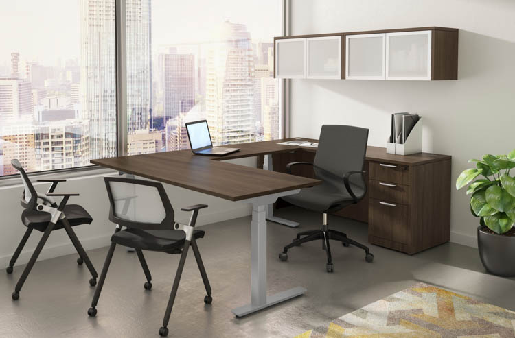 U Shaped Standing Desk Unit by PBD Furniture