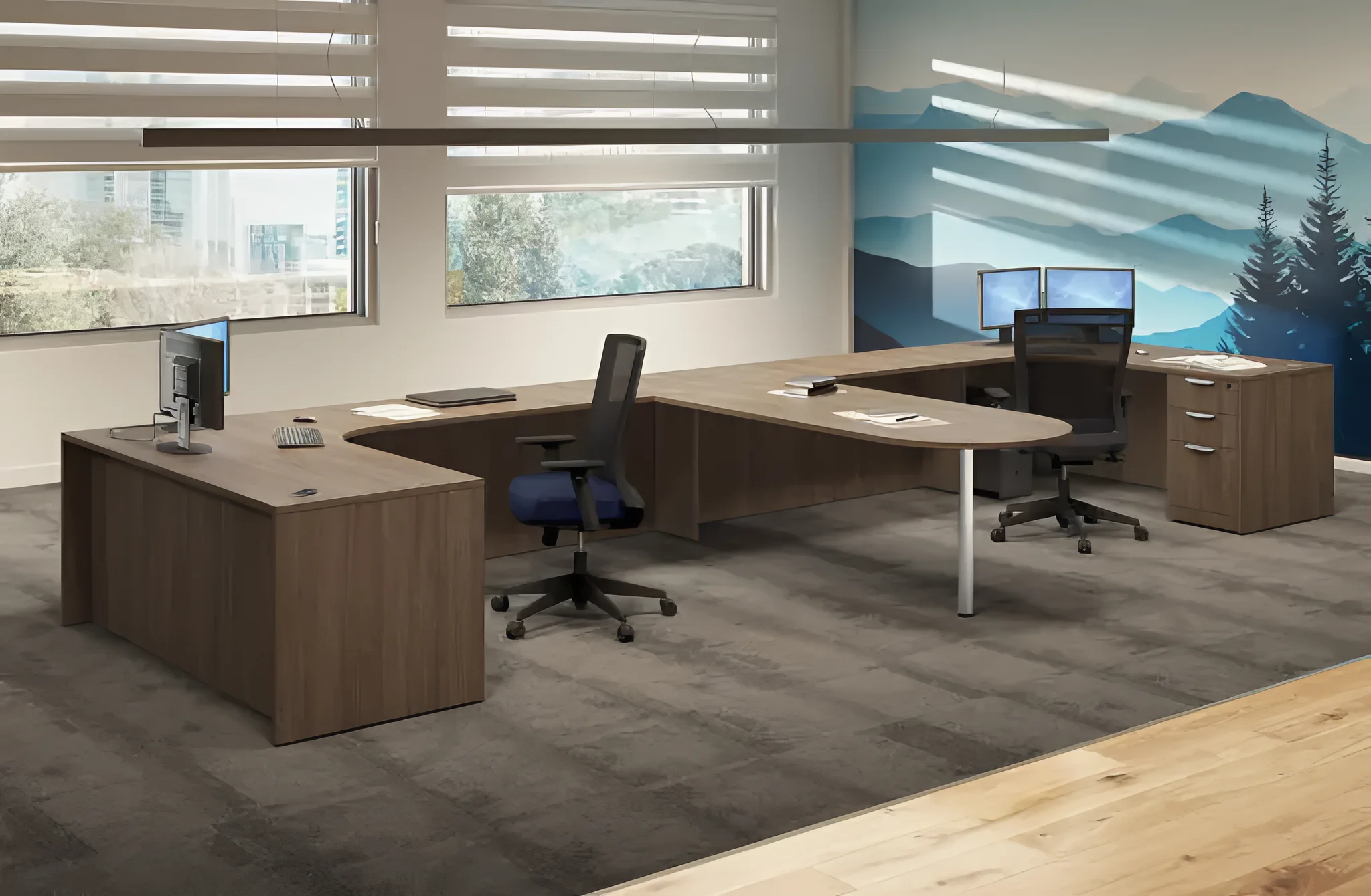 Workstation 2 Person by PBD Furniture