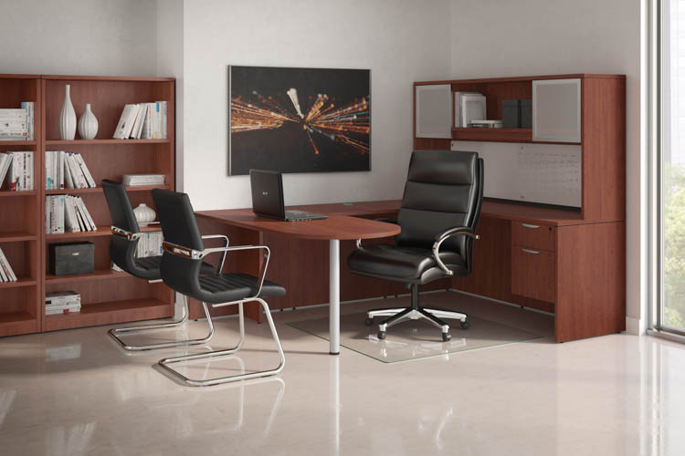 U Shaped Desk with Hutch by PBD Furniture