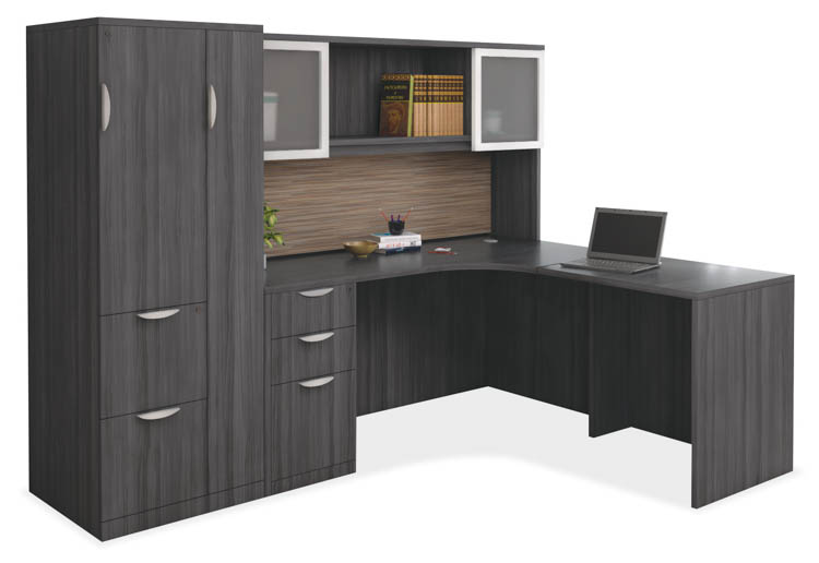 66in x 90in L Shaped Desk Unit by PBD Furniture