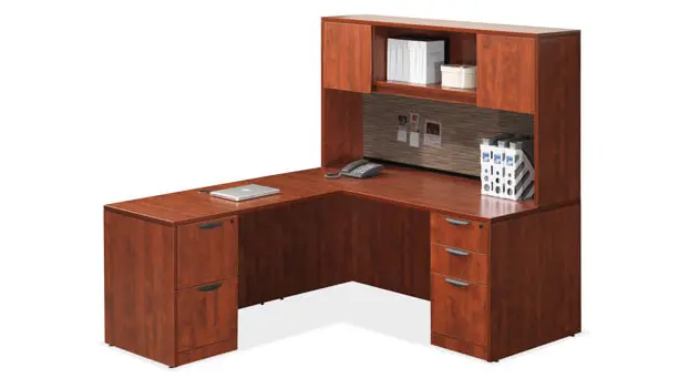 L-Shaped Desk 72in x 83in with Hutch by PBD Furniture