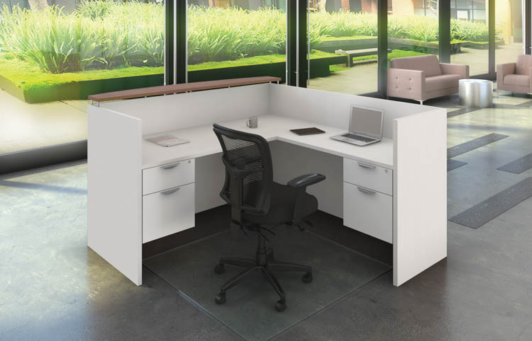 L Shaped Reception Desk Unit by Office Source Office Furniture