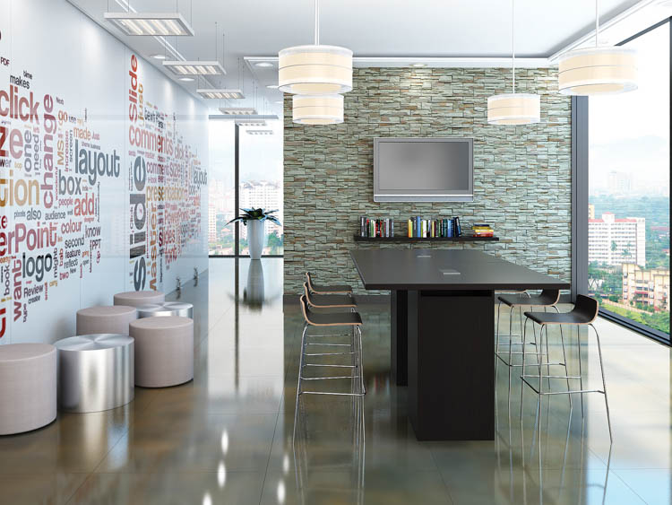 8ft Cafe Height Conference Table by PBD Furniture