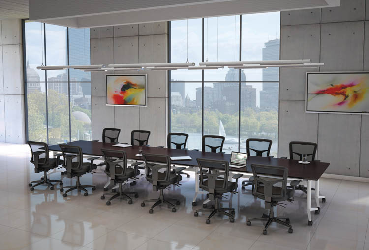 Training Tables 6ft x 30in Set of 6 by PBD Furniture