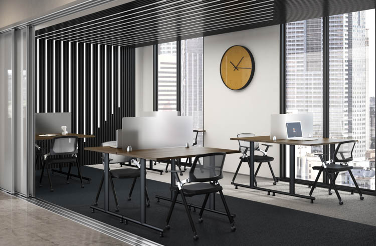 48in W Training Tables (8) by PBD Furniture