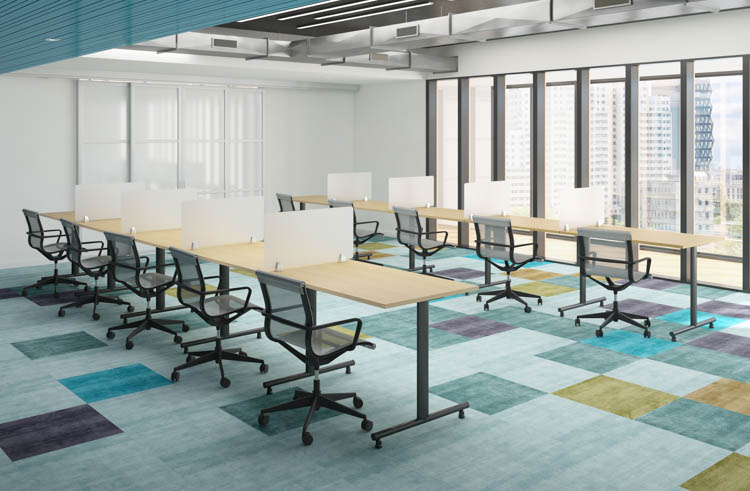 60in W Training Tables (10) by PBD Furniture